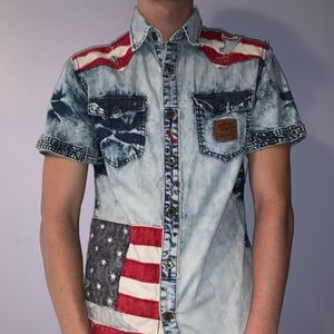 Rare “The heritage by America” denim shirt